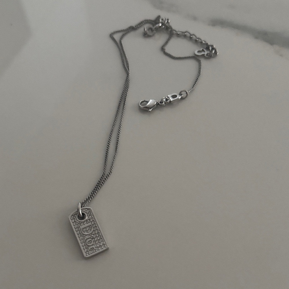 Dior Gray Pendant Necklace